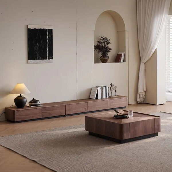 Hidden Drawers Elegant Italian Style Coffee Table