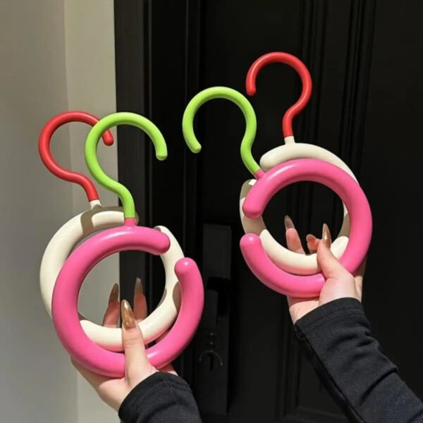 2pcs Rotating Multi-Hook Closet Organizer  Hanger