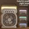 3in1 Air Cooler LED Night Lamp Humidifier Fan