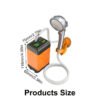 Go Travel Portable Rechargeable USB Outdoor Shower Pump