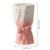 Ribbon Bow Ceramic Tabletop Flower Vase