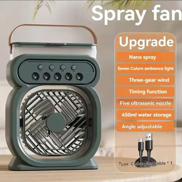 3in1 Air Cooler LED Night Lamp Humidifier Fan