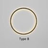 Minimalist LED Circle Background Wall Lamp