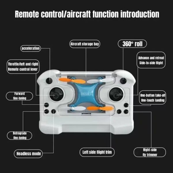 Ultra-Portable Mini Quadcopter Drone