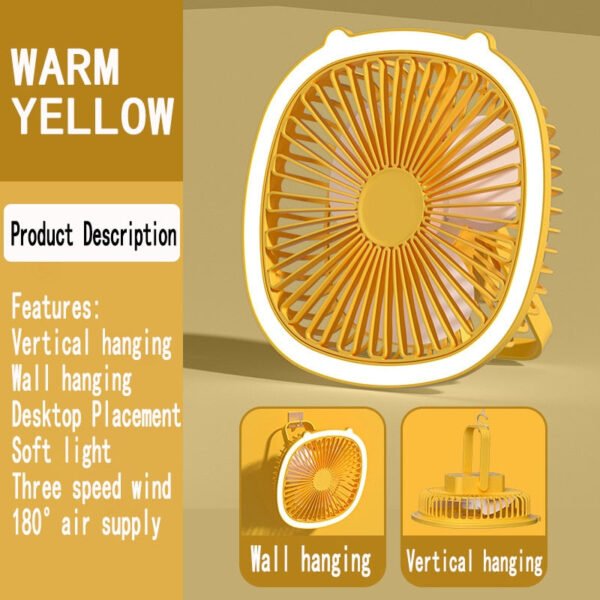 Compact Easy Mini Night Lamp USB Air Cooler