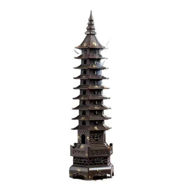 Zen Tower-Style Smoke Waterfall Incense Burner