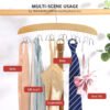 Wooden Space Saving Multi Organizer Hanger
