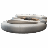 Italian Style Minimalist Circle Leather Dream Master Bed