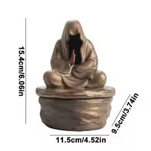 Silent Monk Backflow Ceramic Incense Burner
