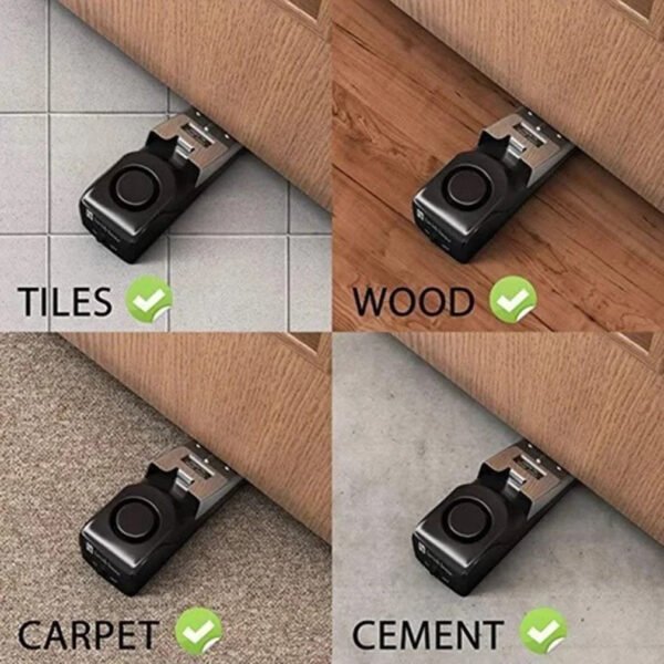 Portable Wireless Alarm Door Stopper